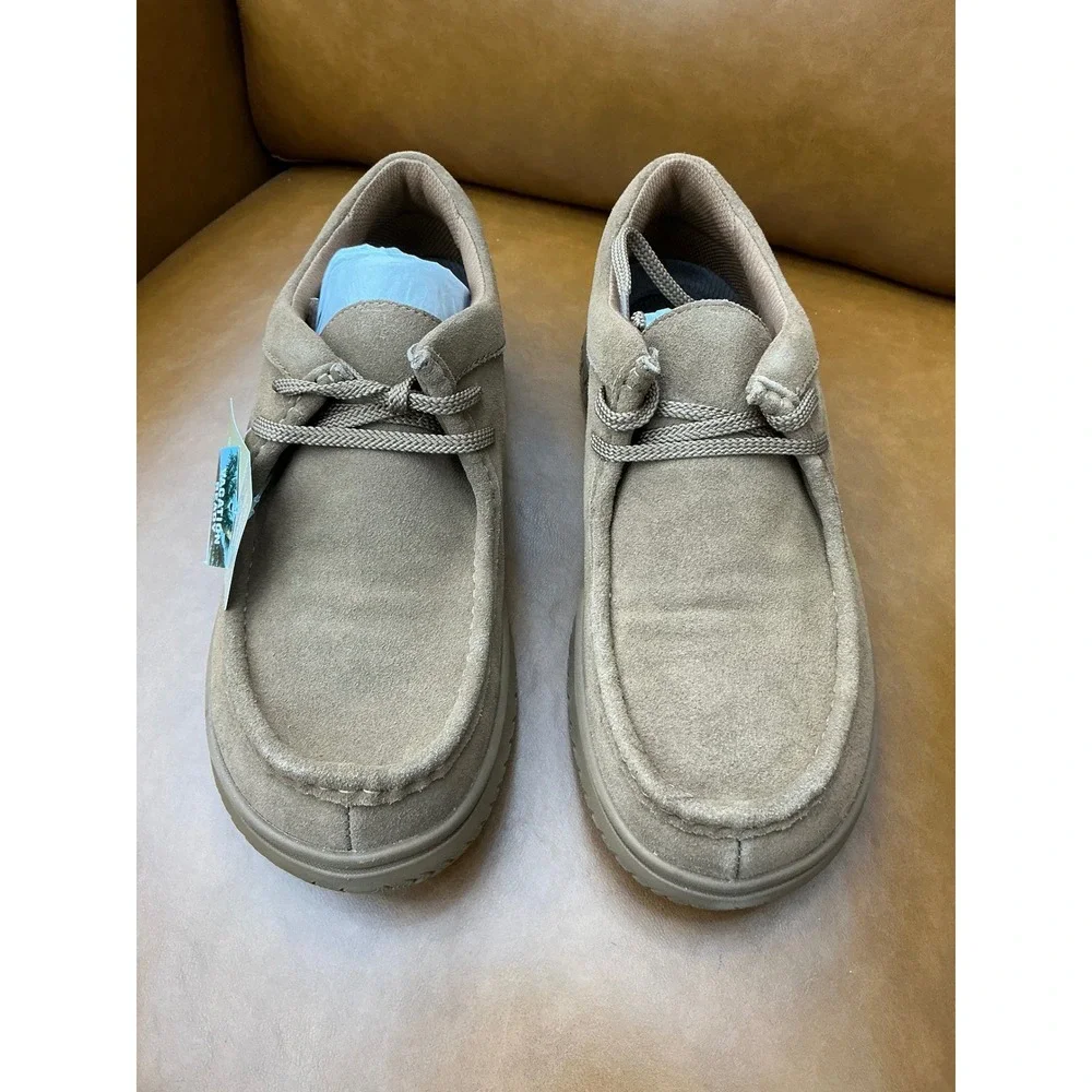 Clarks Relaxlite Low Mens 11 Cola New Suede Moc Toe Casual Shoes